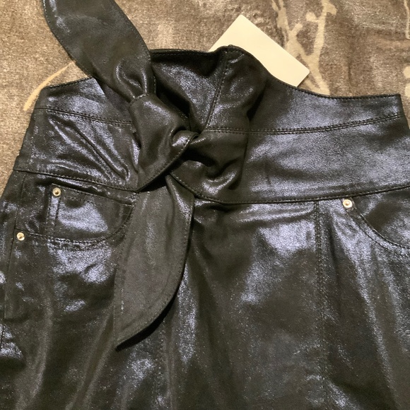 IRO lamb leather miniskirt with tags, size 34 - Picture 3 of 6